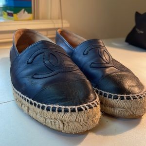 Chanel Leather Espadrilles